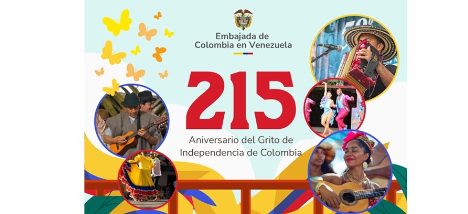 Consulado en Caracas conmemora el 215 Aniversario del Grito de Independencia de Colombia